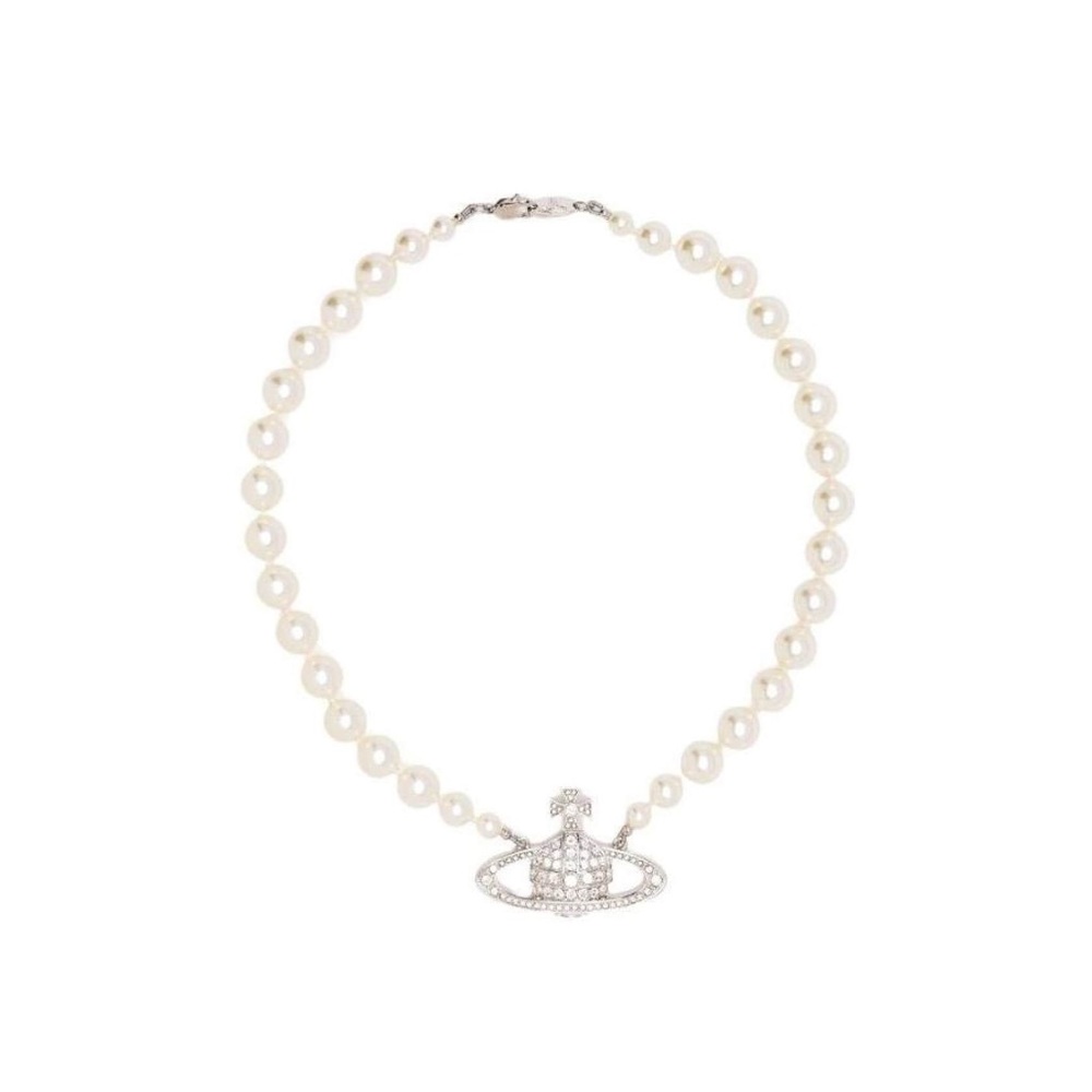 Vivienne Westwood pearl and silver necklace